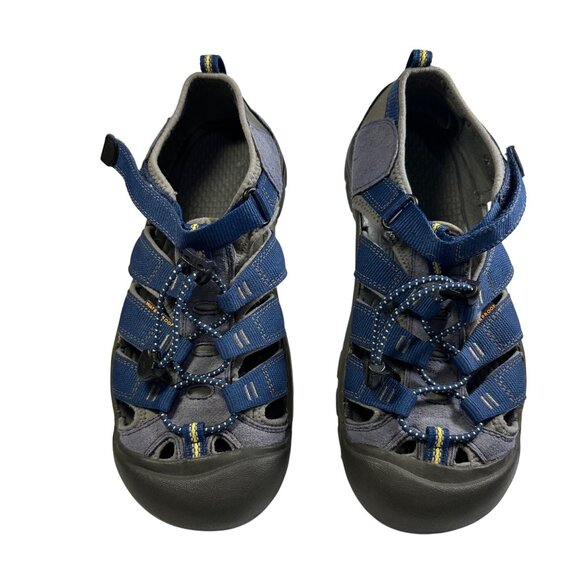 KEEN Newport Boys Blue Strappy Easy On Washable Sandal Shoes Sz 6 - Picture 4 of 11